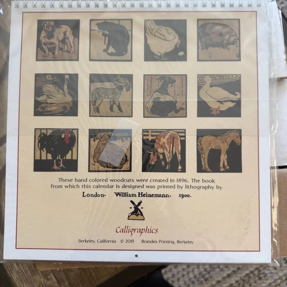 The Square Book of Animals 2020 Calendar(162)